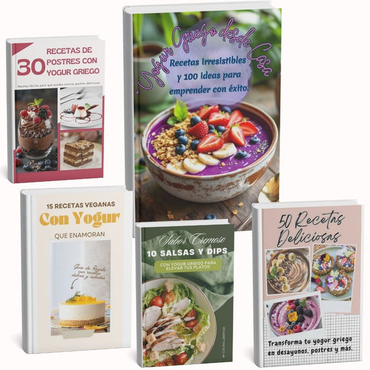 Yogur Griego desde Casa, Recetas Irresistibles y 100 ideas para emprender con éxito.